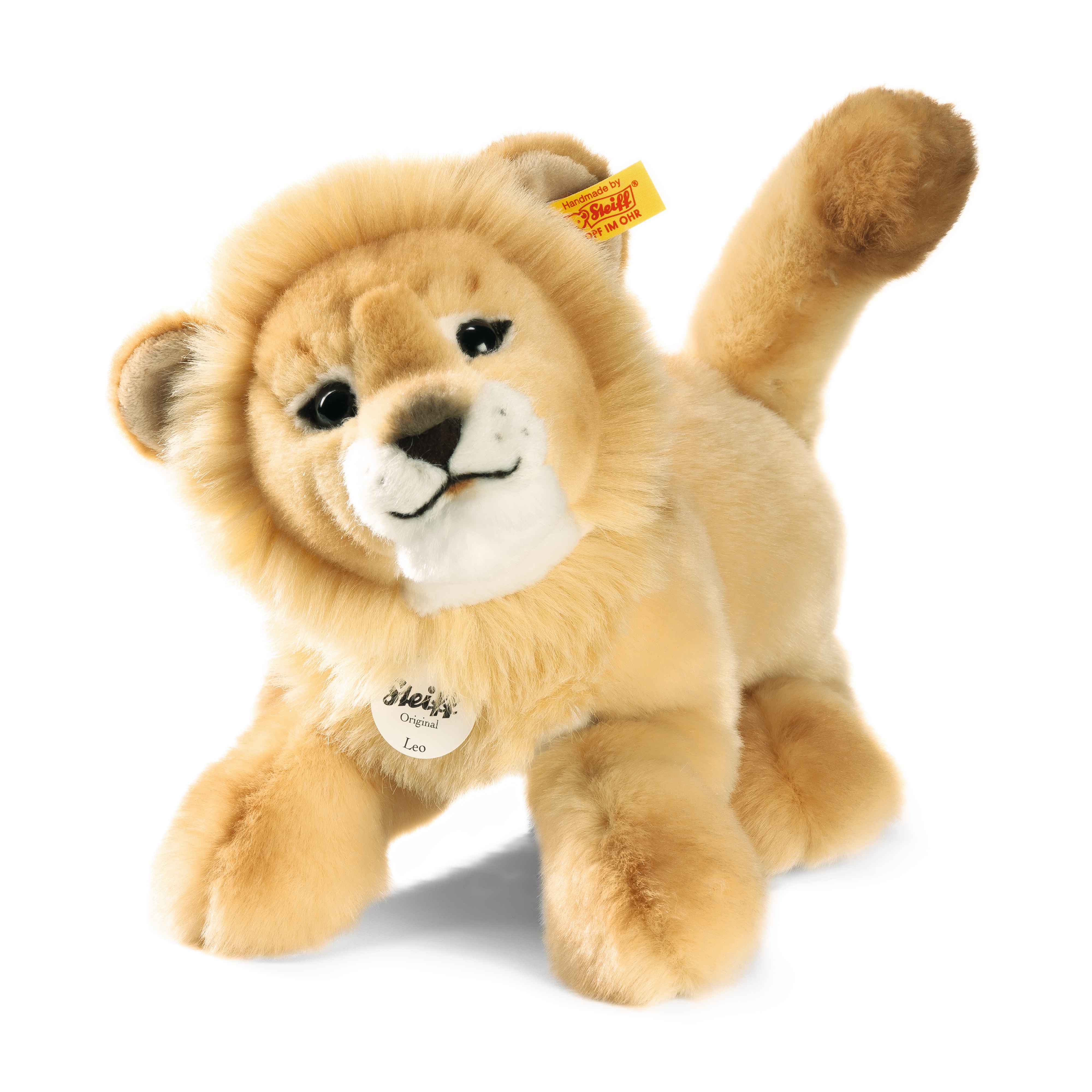 Leo Baby-Schlenker-Löwe 28 cm beige liegend